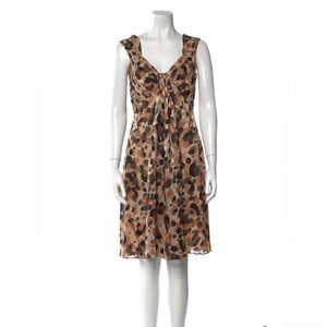 Moschino leopard sleeveless Dress 
never worn